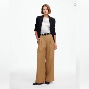 Madewell Camel Wide-Leg Pants